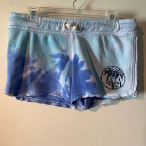 Ron Jon Blue Shorts with Tie-Dye Design Size XL